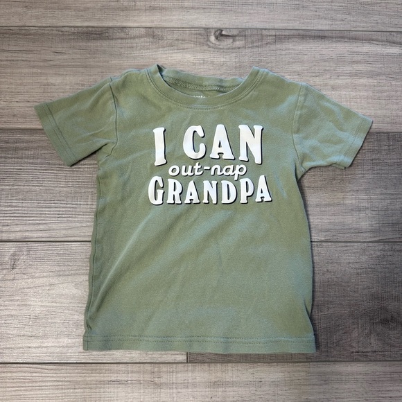 Carter’s “I Can Out-Nap Grandpa" tee shirt in 4T - Picture 2 of 3